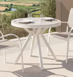 Mesa de comedor redonda de jardín Rodem