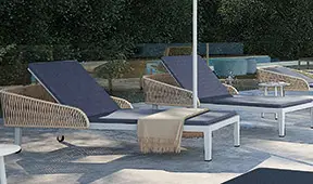 Chaise longue de jardín Deman