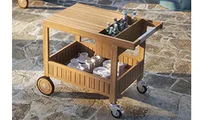 Carrito bar de jardín Serter