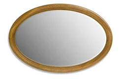 Espejo ovalado madera natural Espejo ovalado madera natural