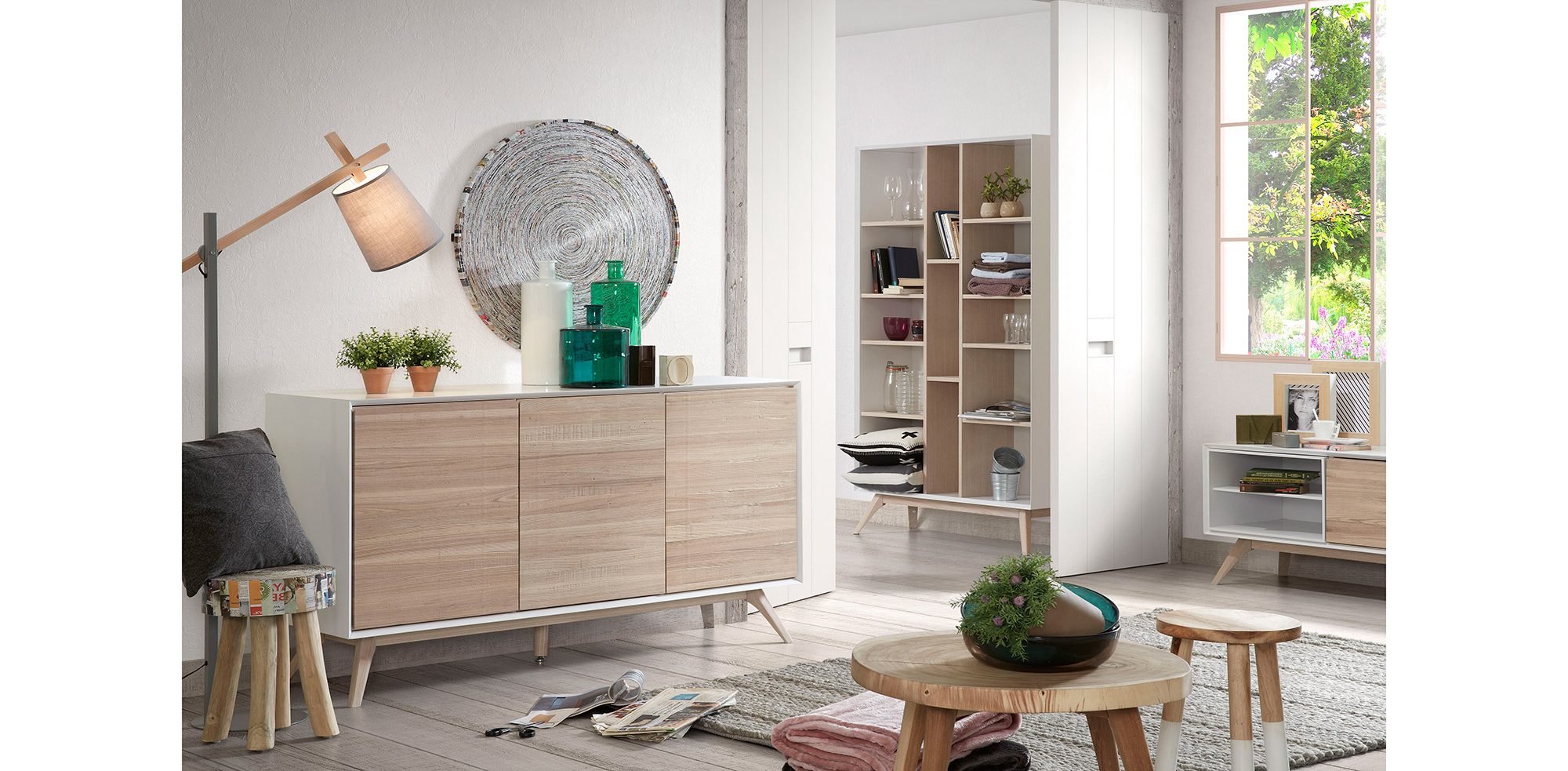 Salón nórdico Quatre escandy