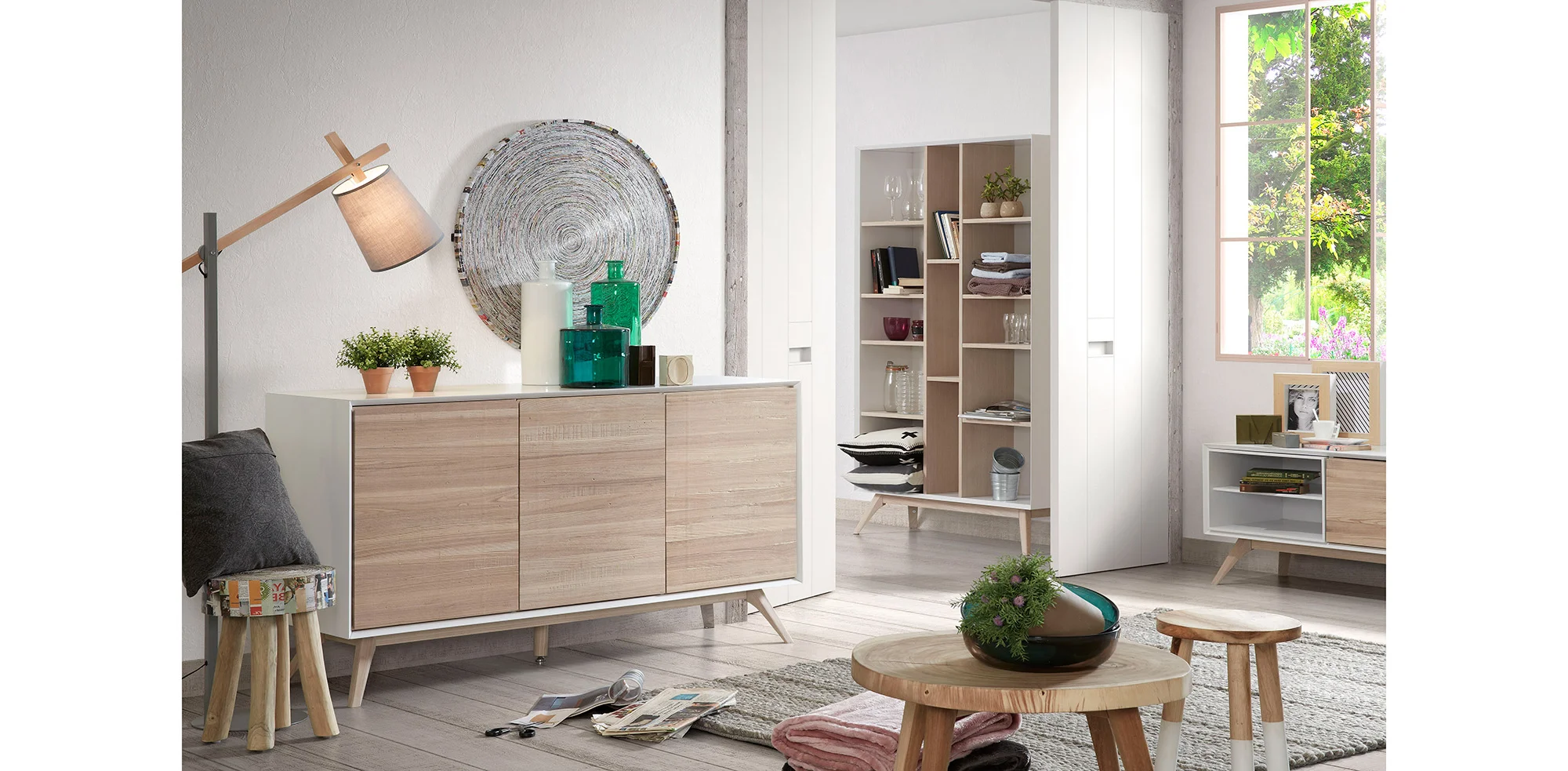 Salón nórdico Quatre escandy