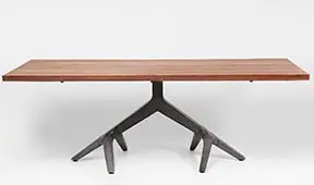 Mesa comedor industrial oscura Rosot Kare