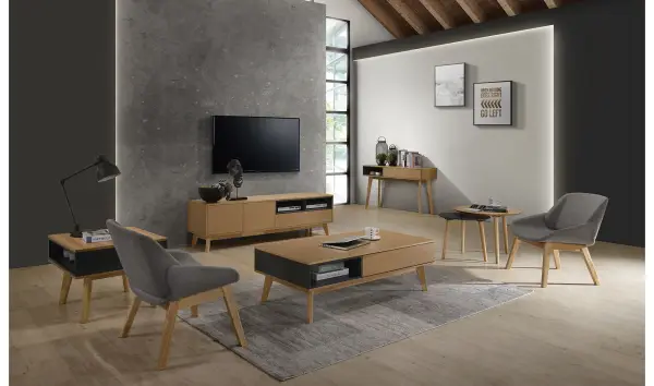 Sillón tapizado nórdico Koli