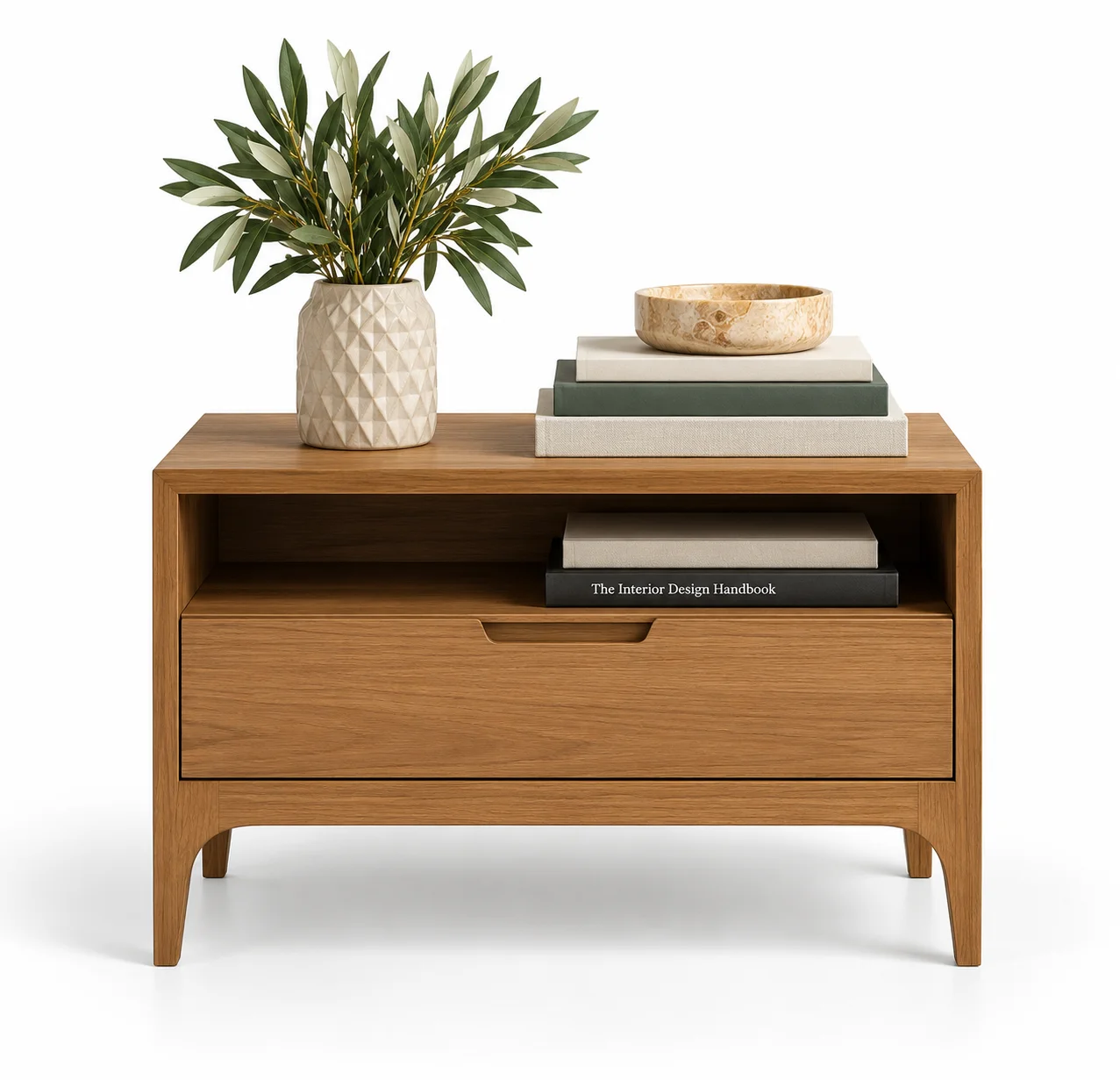 Mesita de noche industrial Loft Natur