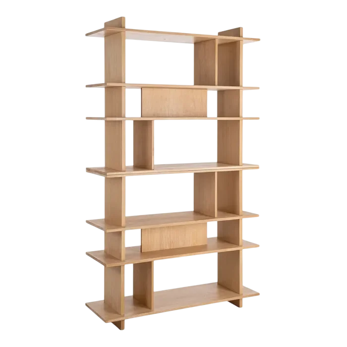 Estantería de madera natural madera Inari