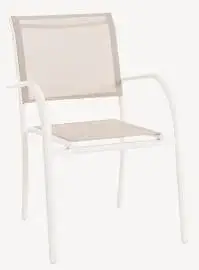 Sillón de jardín beige Breeze