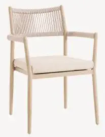 Sillón de jardín beige Marven