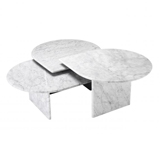 Mesa de centro mrmol de carrara blanco Npoles