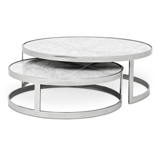 Mesa de centro mrmol blanco Fletcher