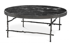 Mesa de centro mrmol negro Tomasso R