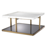 Mesa de centro marmol blanco Grant
