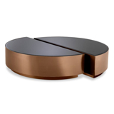 Mesa de centro cristal Astra Bronze Set de 2