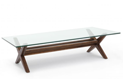 Mesa de centro cristal Maynor