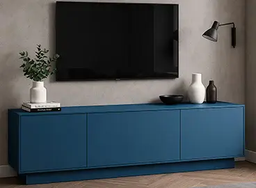 Mesa de televisión con zócalo Narel Mesa de televisión con zócalo Narel