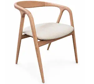 Silla tapizada nórdica Aria