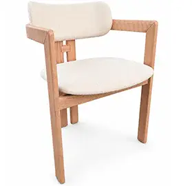 Silla tapizada nórdica Freya