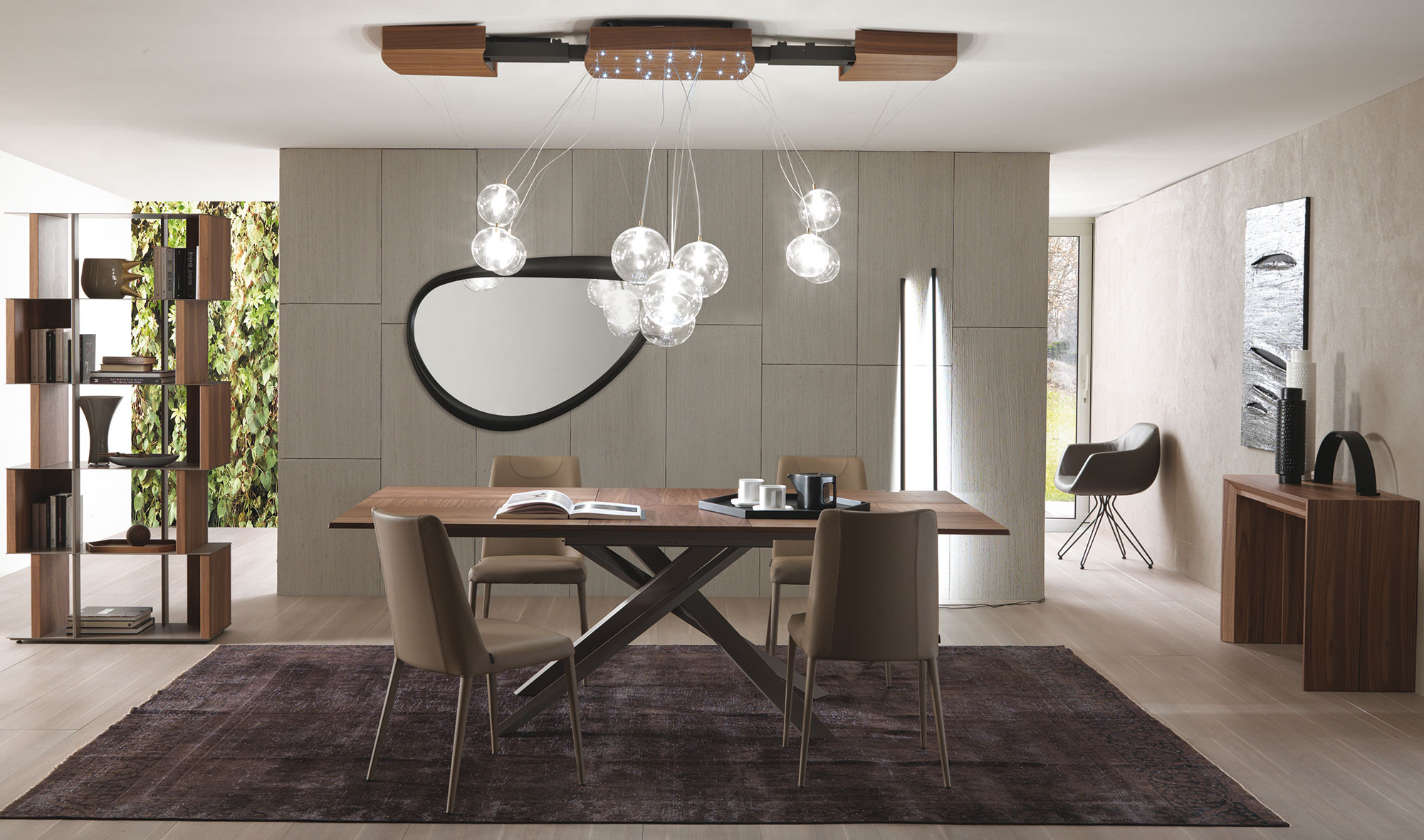 Mesa de comedor extensible cristal Lin de lujo en Portobellostreet México.  Tu tienda de muebles de lujo