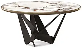 Mesa de comedor redonda keramik premium Skorpio Cattelan Italia