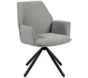 Silla giratoria gris claro Carlyn