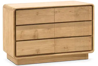 Cómoda 6 cajones madera de teka Eyre