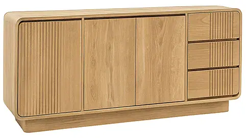 Aparador 3 puertas 3 cajones madera de teka Eyre Aparador 3 puertas 3 cajones madera de teka Eyre