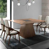 Mesa comedor con cristal Blackpool Ángel Cerda
