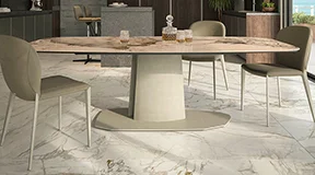Mesa de comedor elevable keramik Aviator Cattelan Mesa de comedor elevable keramik Aviator Cattelan