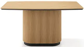 Mesa de comedor roble recta extensible Mosley