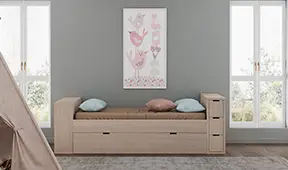 Cama nido 3 cajones Osaka
