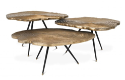 Mesa de centro latn Quercus set de 3