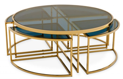 Mesa de centro cristal Padova