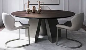 Mesa de comedor redonda madera Senator Cattelan Italia
