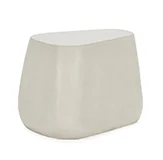 Mesa auxiliar cemento blanco minimalista Mesa auxiliar cemento blanco minimalista