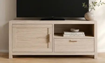 PORTOBELLO mueble tv roble puerta y cajón PORTOBELLO mueble tv roble puerta y cajón