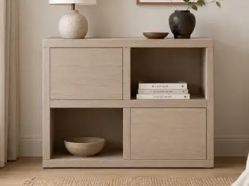 Mueble auxiliar pequeño 2 puertas nórdico Sendai