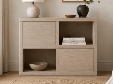 Mueble auxiliar pequeño 2 puertas nórdico Sendai