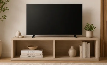 Mueble auxiliar nórdico Sendai con trasera