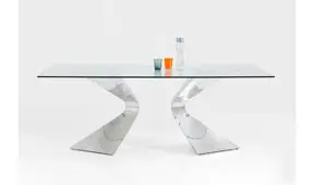 Mesa de comedor Gloria cromo Kare