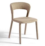 Silla tapizada gris topo Beto Silla tapizada gris topo Beto