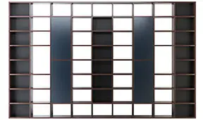 Librería 9 módulos moderna Eleganzza