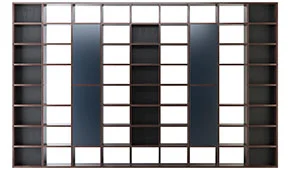 Librería 9 módulos moderna Eleganzza