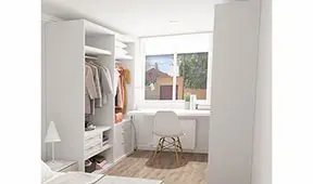 Vestidor con escritorio Remir