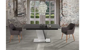 Mesa de comedor extensible moderna Nina Mesa de comedor extensible moderna Nina