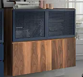 Aparador 4 puertas rejilla industrial Lorien