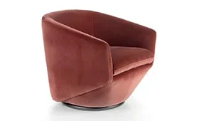 Butaca giratoria diseño terciopelo melocotón lig. defectos Butaca giratoria diseño terciopelo melocotón lig. defectos