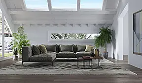 Sofá con chaise longue Masaccio