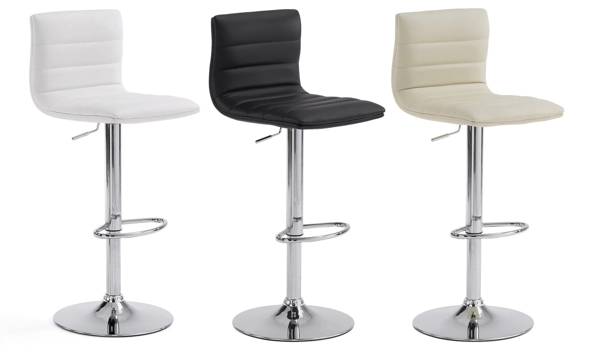 Set 2 Taburetes blanco Moderno Barnard