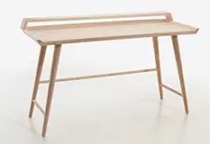 Mesa de escritorio nórdico Poet madera natural