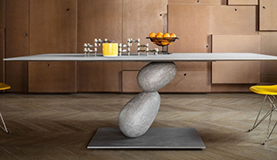 Mesa de comedor rectangular de piedra Matera by Mogg